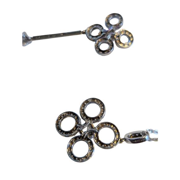 Signed Daniel K DANI 'Clover' Drop Earrings & Pendant Necklace Set - Picture 16 of 16